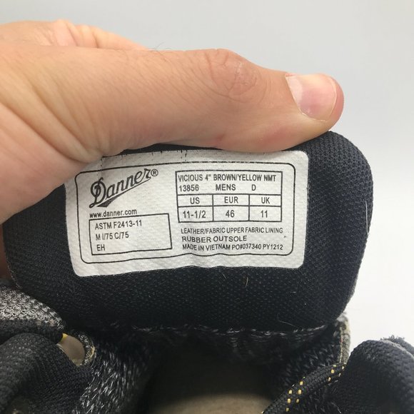 Danner Men's Vicious 4" Work Boots Size 11 1/2 - Picture 7 of 7